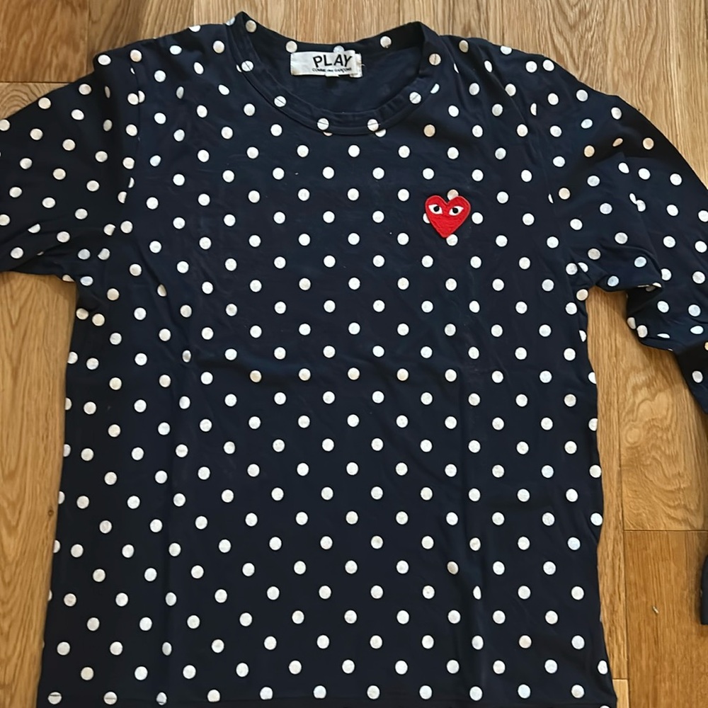 Commes des garçons Play polka dot shirt